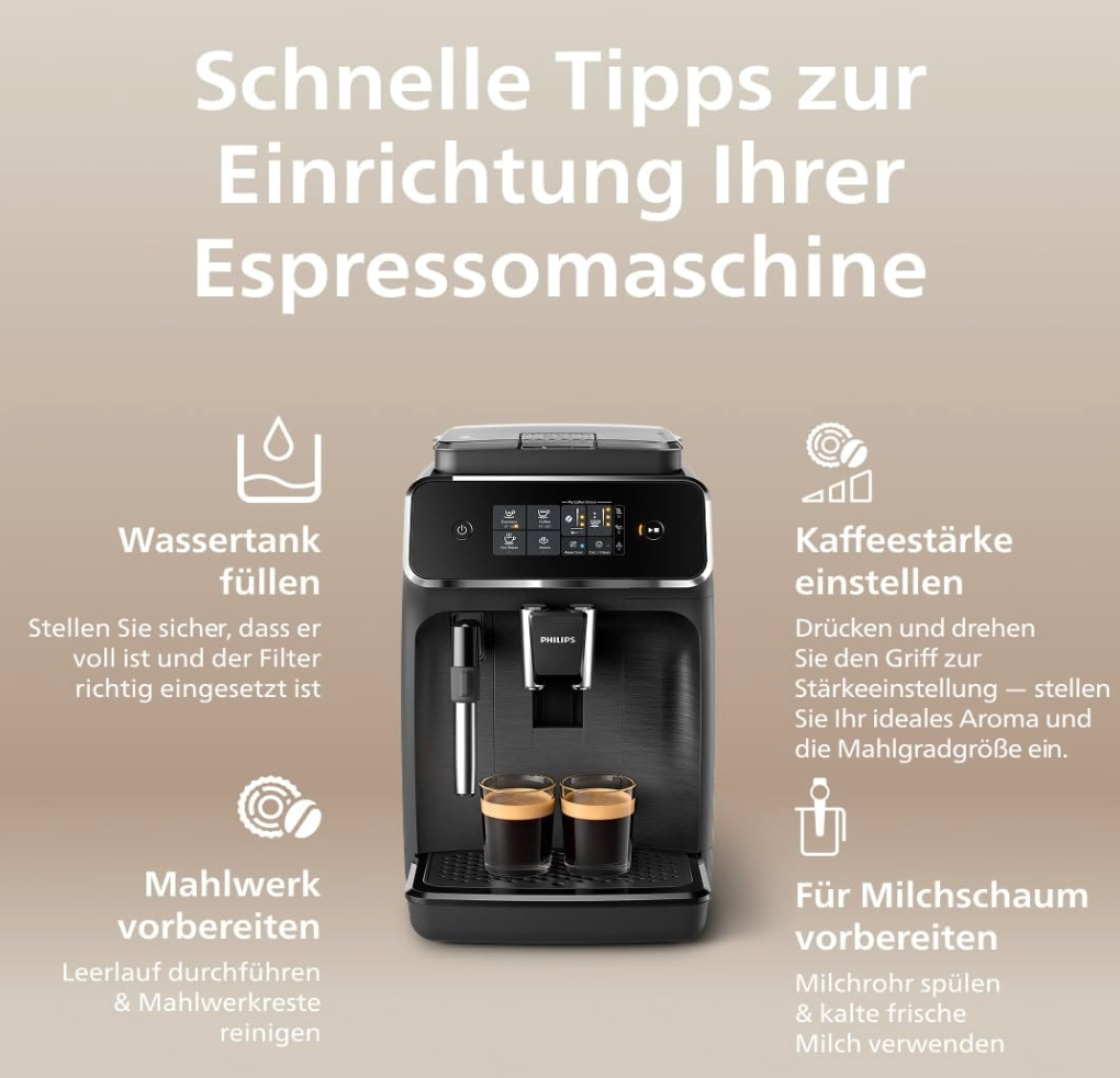 Philips 2200 Series Fully Automatic Coffee Machine