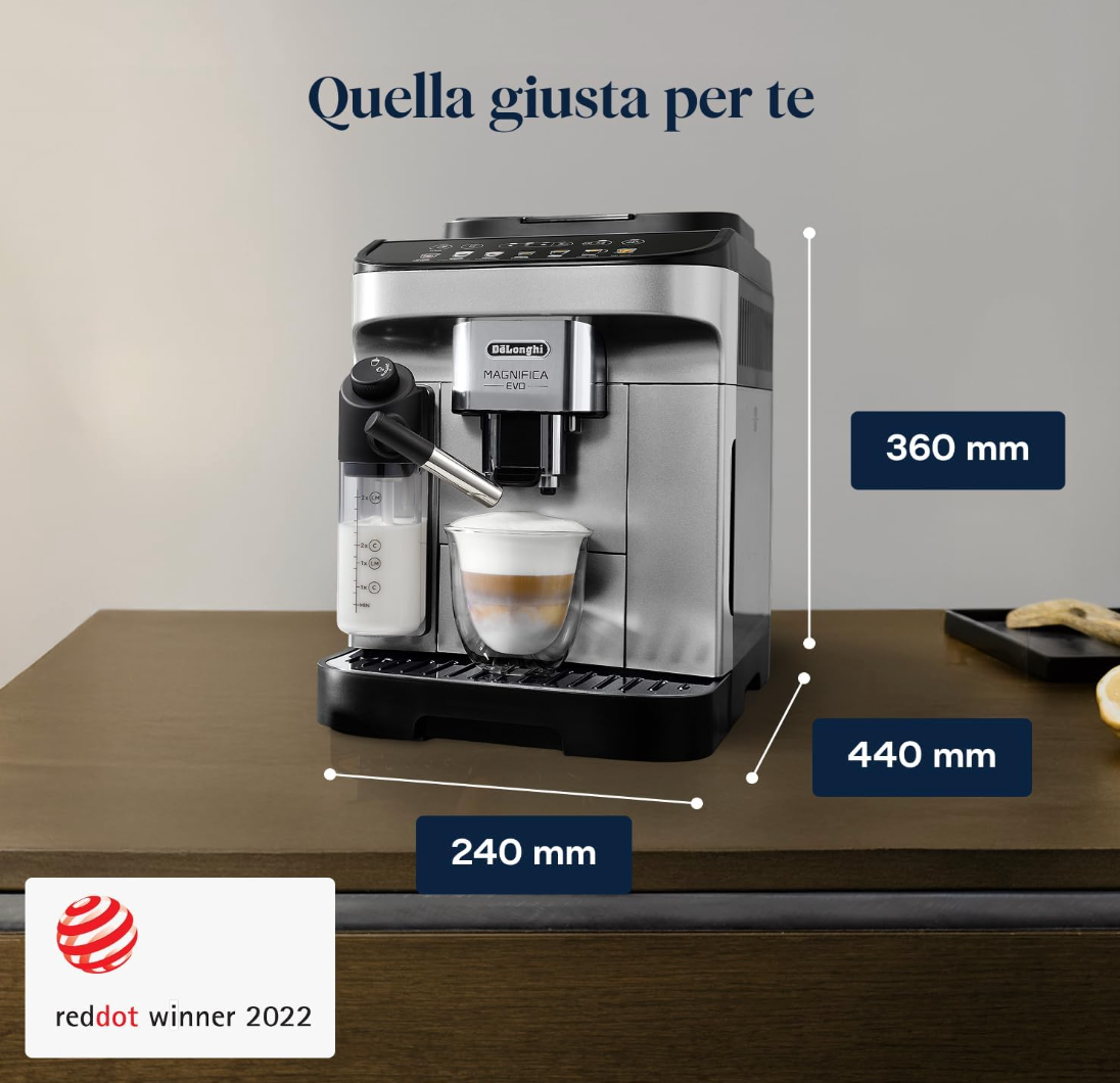 De’Longhi Magnifica Evo – Perfetto Macchina da Caffè Automatica